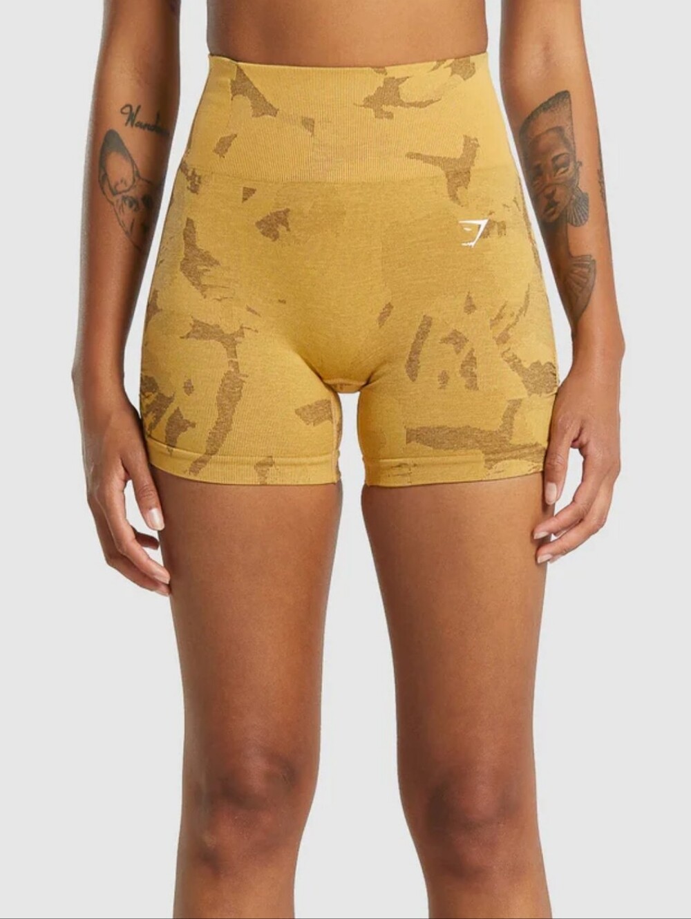 Gymshark Adapt Camo Shorts - Savanna | Yellow - S
